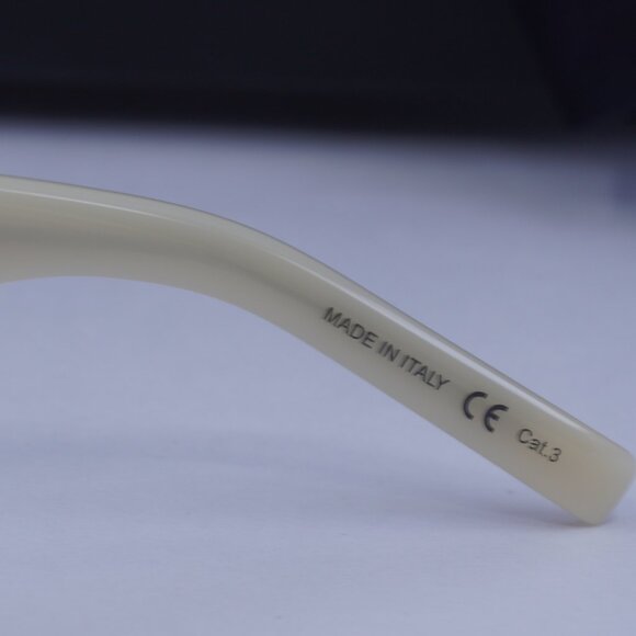 Saint Laurent SL 51 CUT 004 Square Sunglasses - Beige/Silver/Grey - Picture 10 of 10